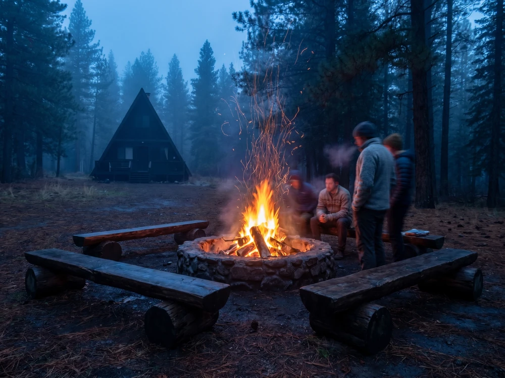 The Black Pine A-Frame — cabin / stay (gallery)